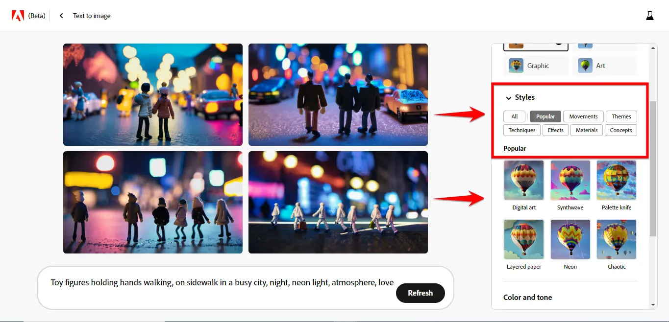 Different parameters can be used to customize images