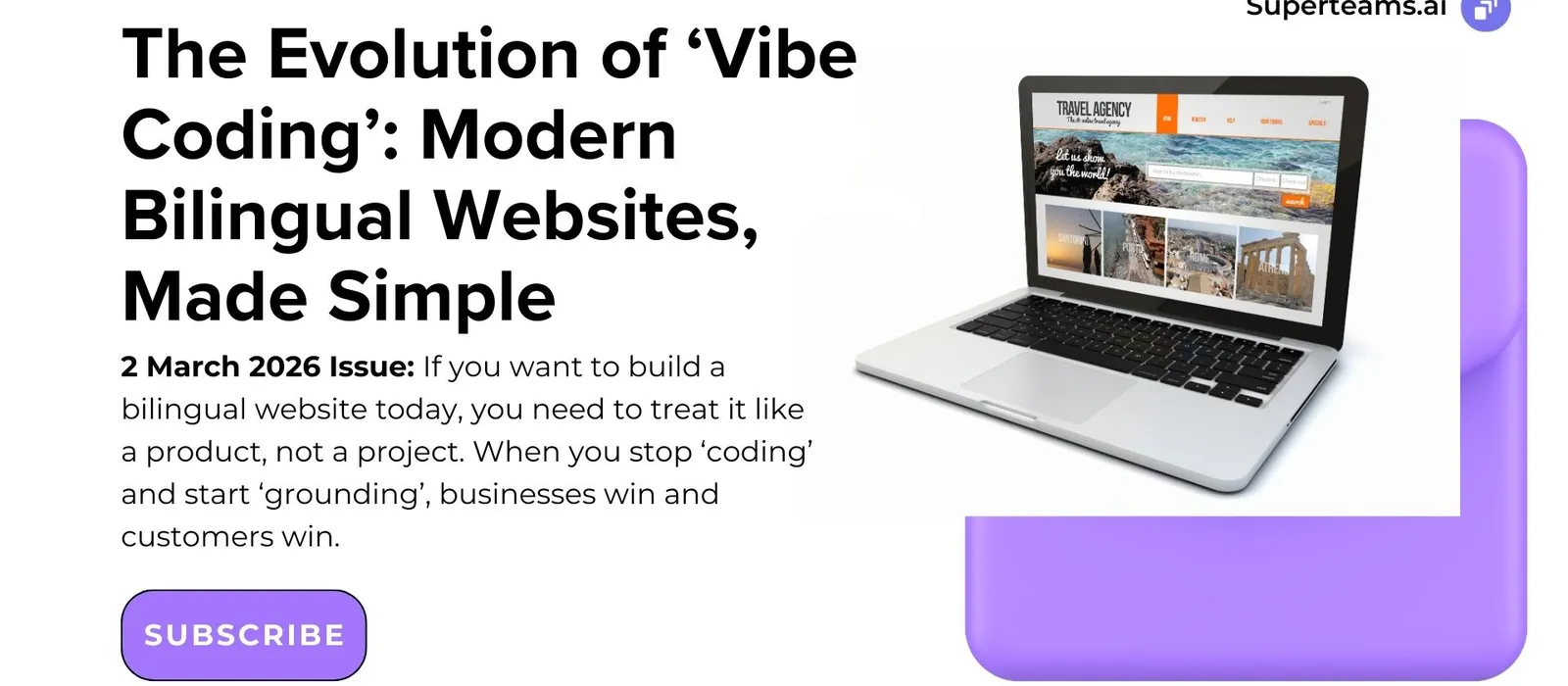 Newsletter 2nd March 2026 Ed: The Evolution of ‘Vibe Coding’: Modern Bilingual Websites, Made Simple  